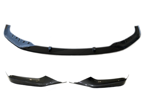 NOWY OE CARBON KOMPLETNY ZESTAW NAKŁADKA NA ZDERZAK DYFUZOR SPOILER TYLNY + PRZEDNI BMW 5 G30 51112414135 - 6